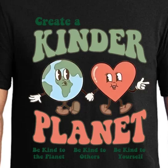 Create A Kinder Planet Aesthetic Trendy Costume Earth Day Funny Gift Pajama Set