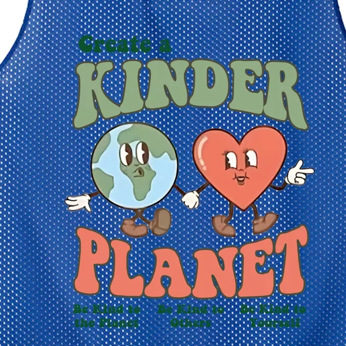 Create A Kinder Planet Aesthetic Trendy Costume Earth Day Funny Gift Mesh Reversible Basketball Jersey Tank