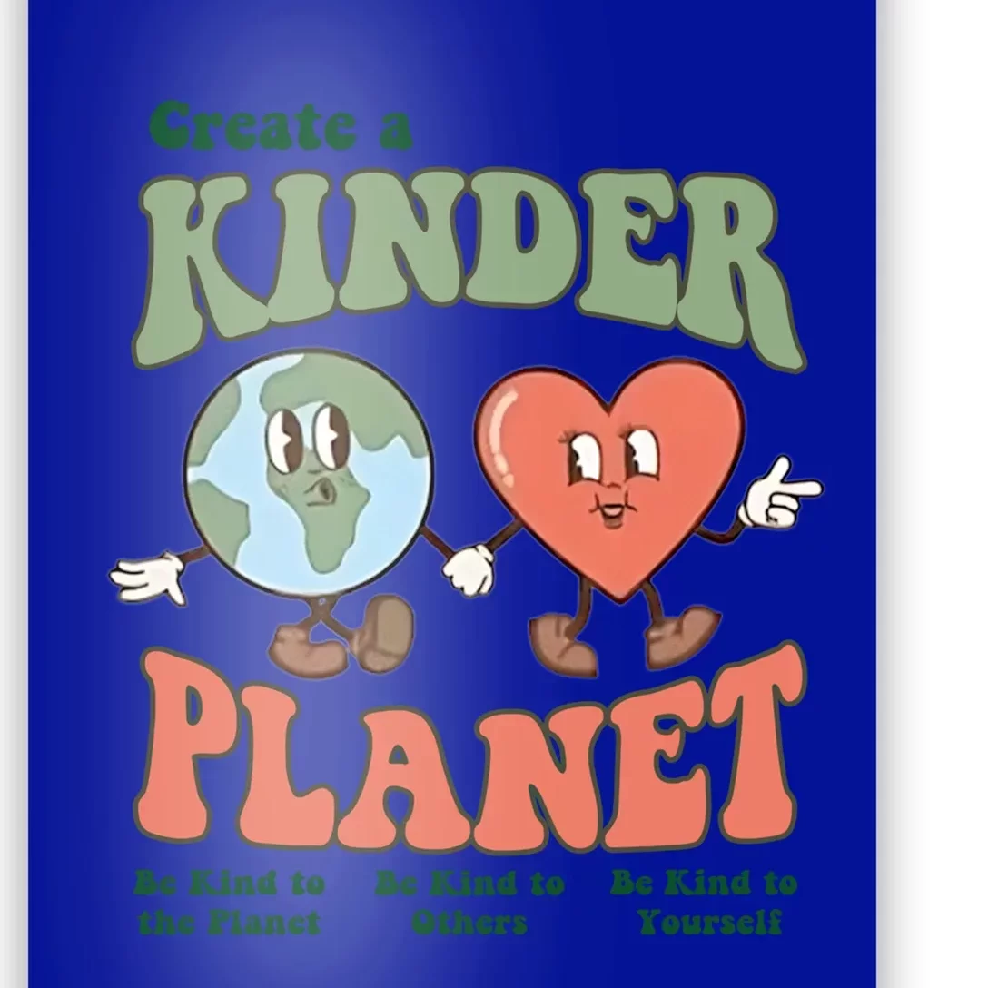 Create A Kinder Planet Aesthetic Trendy Costume Earth Day Funny Gift Poster