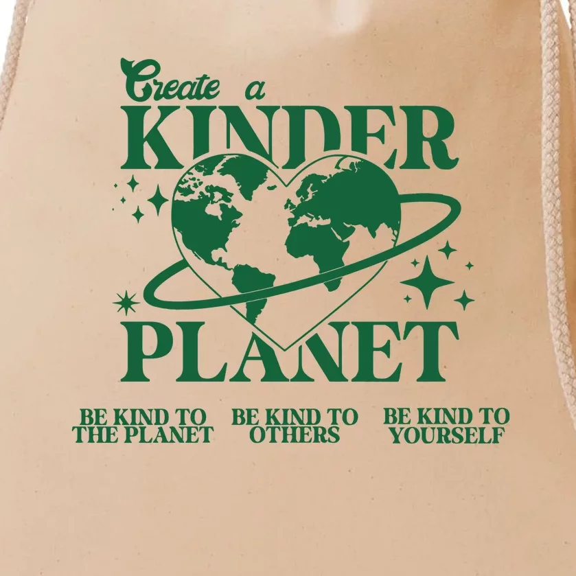 Create A Kinder Planet Drawstring Bag