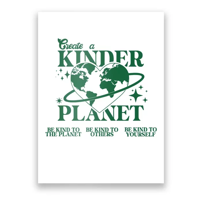 Create A Kinder Planet Poster