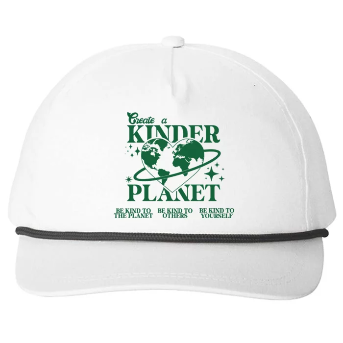 Create A Kinder Planet Snapback Five-Panel Rope Hat