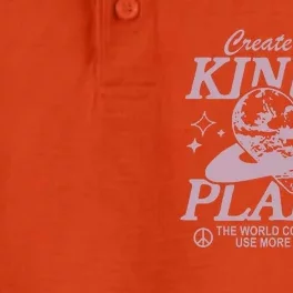 Creat A Kinder Planet Retro Choose Kindness Dry Zone Grid Performance Polo