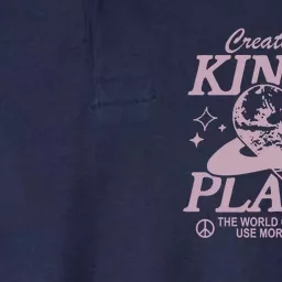 Creat A Kinder Planet Retro Choose Kindness Softstyle Adult Sport Polo