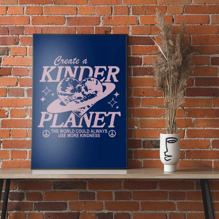 Creat A Kinder Planet Retro Choose Kindness Poster