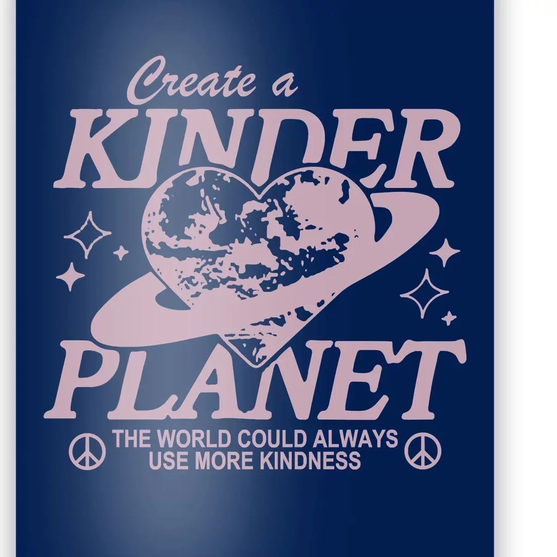 Creat A Kinder Planet Retro Choose Kindness Poster