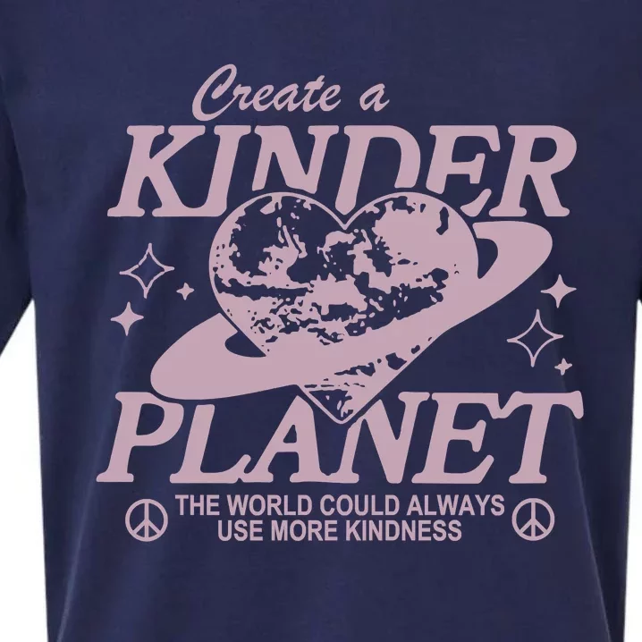 Creat A Kinder Planet Retro Choose Kindness Sueded Cloud Jersey T-Shirt