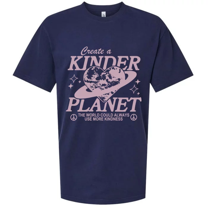 Creat A Kinder Planet Retro Choose Kindness Sueded Cloud Jersey T-Shirt