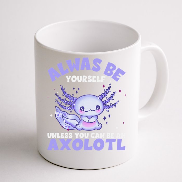 Cute Axolotl Kawaii Chibi Pastel Goth Anime Front & Back Coffee Mug