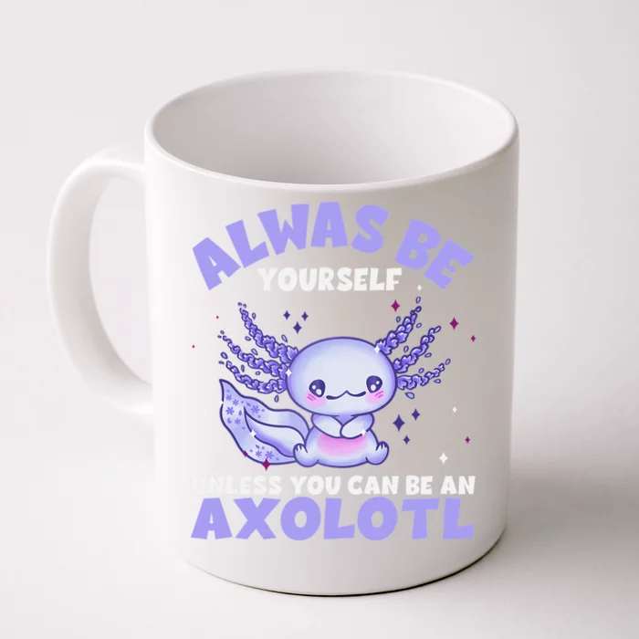 Cute Axolotl Kawaii Chibi Pastel Goth Anime Front & Back Coffee Mug