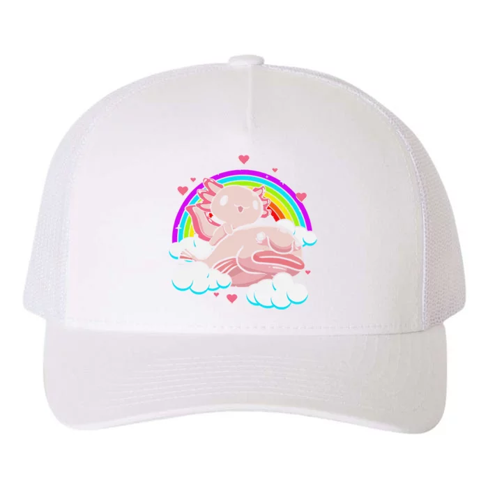 Cute Axolotl Kawaii  Rainbow Blobfish Axolotl Funny Gift Yupoong Adult 5-Panel Trucker Hat