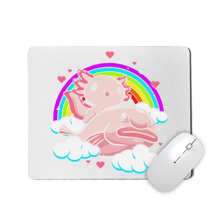 Cute Axolotl Kawaii  Rainbow Blobfish Axolotl Funny Gift Mousepad