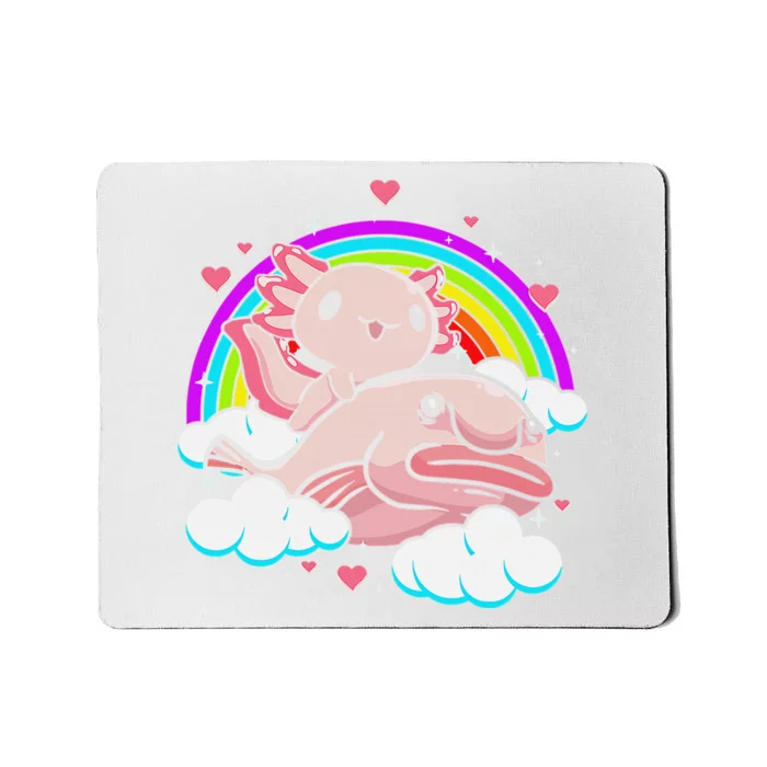 Cute Axolotl Kawaii  Rainbow Blobfish Axolotl Funny Gift Mousepad