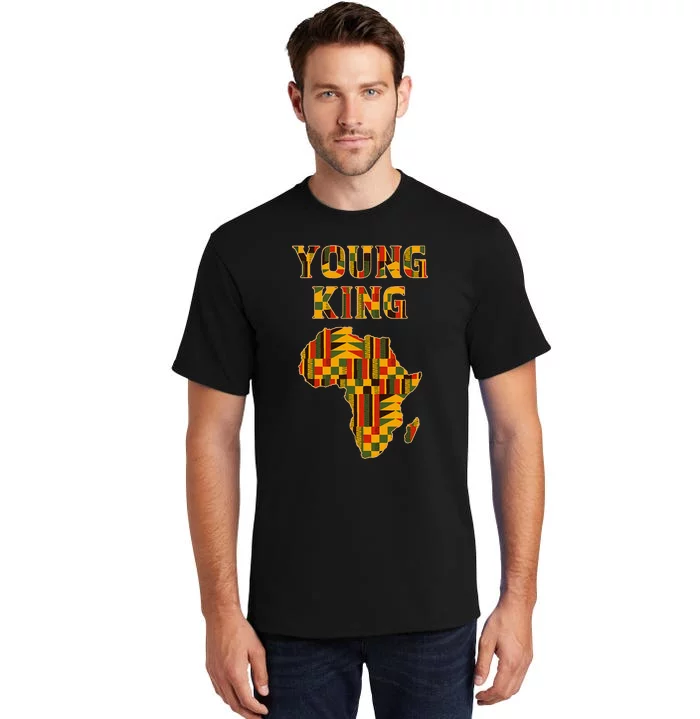 Cool African Kente Art Boy African American Tall T-Shirt