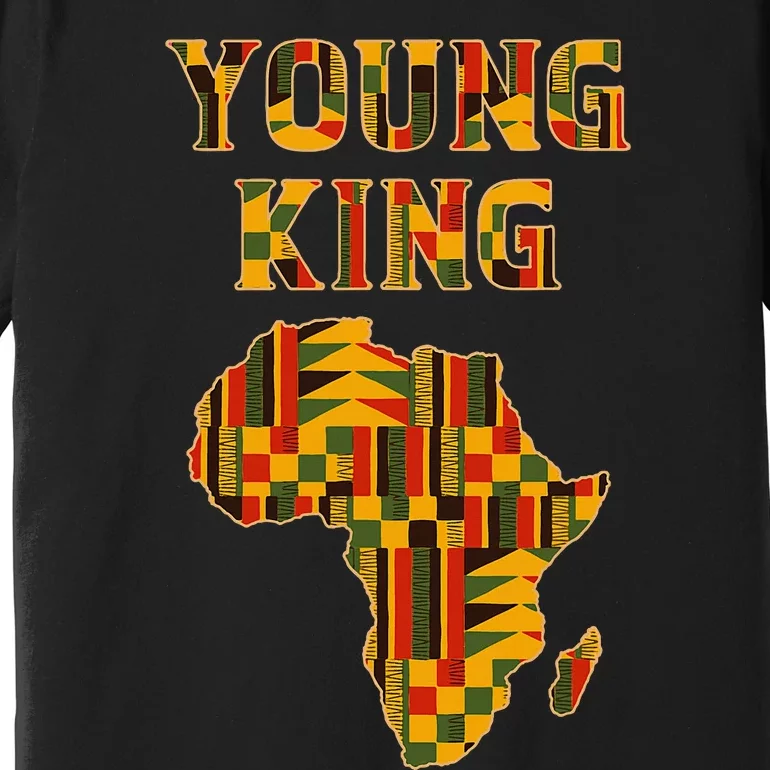 Cool African Kente Art Boy African American Premium T-Shirt