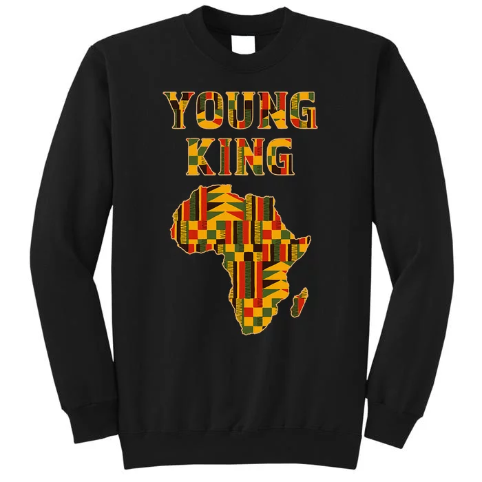 Cool African Kente Art Boy African American Tall Sweatshirt