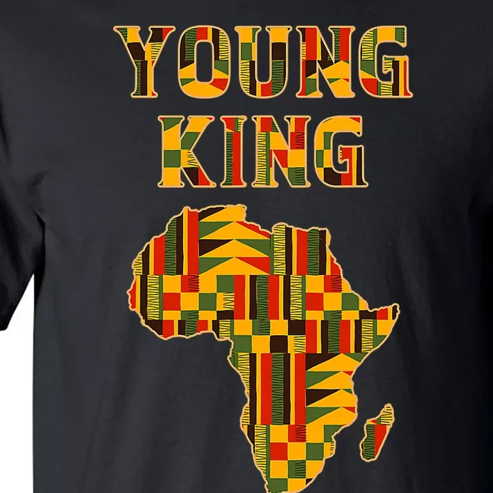 Cool African Kente Art Men Kids African American Print Tall T-Shirt