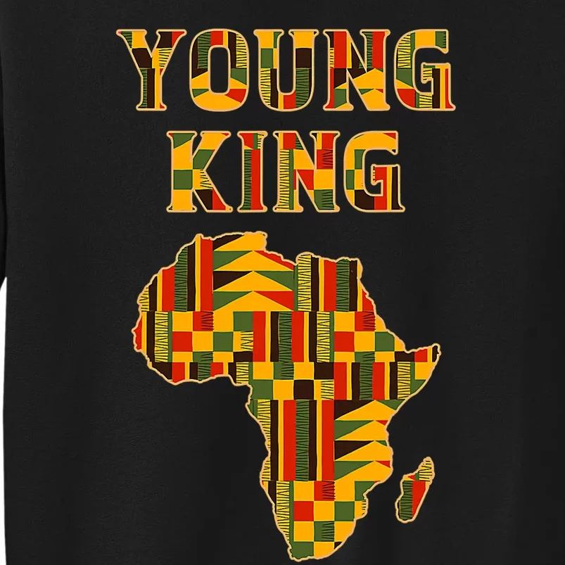 Cool African Kente Art Men Kids African American Print Tall Sweatshirt