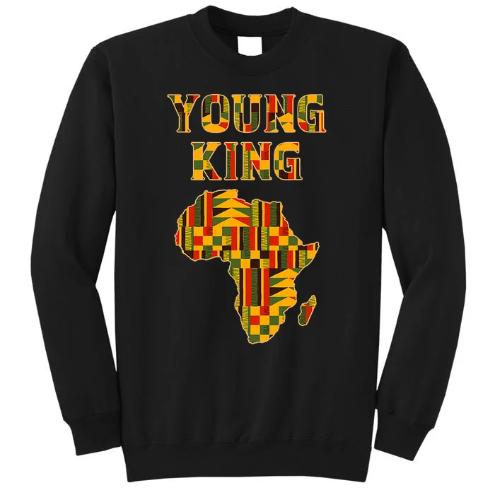 Cool African Kente Art Men Kids African American Print Tall Sweatshirt