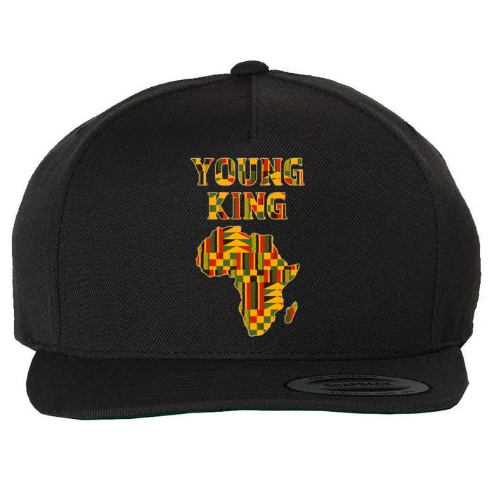 Cool African Kente Art Men Kids African American Print Wool Snapback Cap