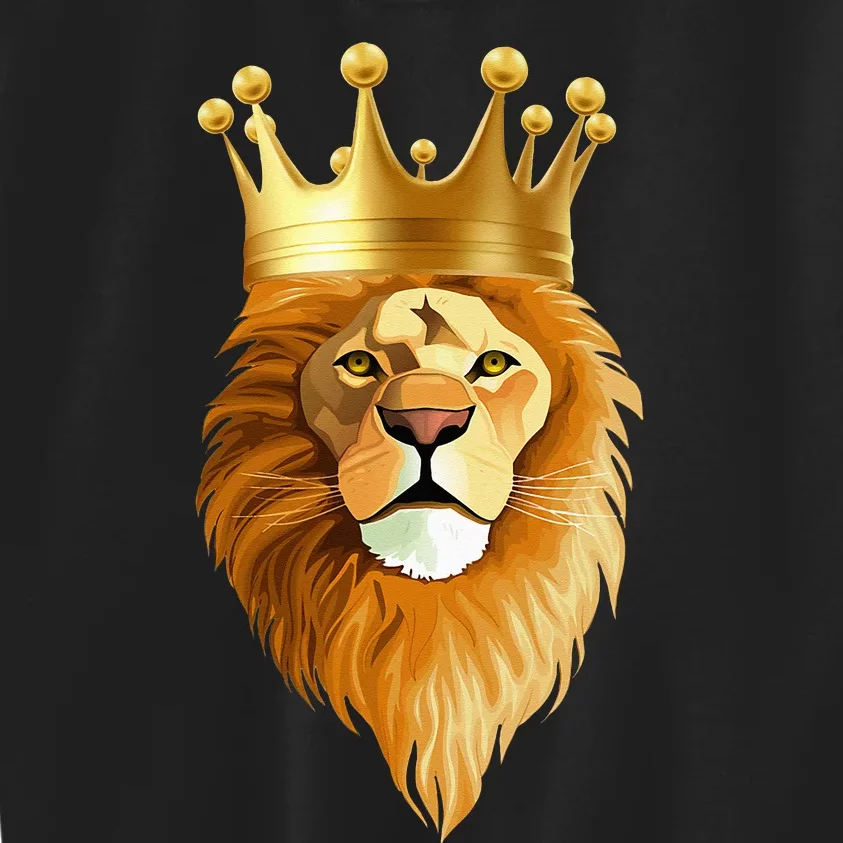 Crown Animal King Lion Kids Sweatshirt