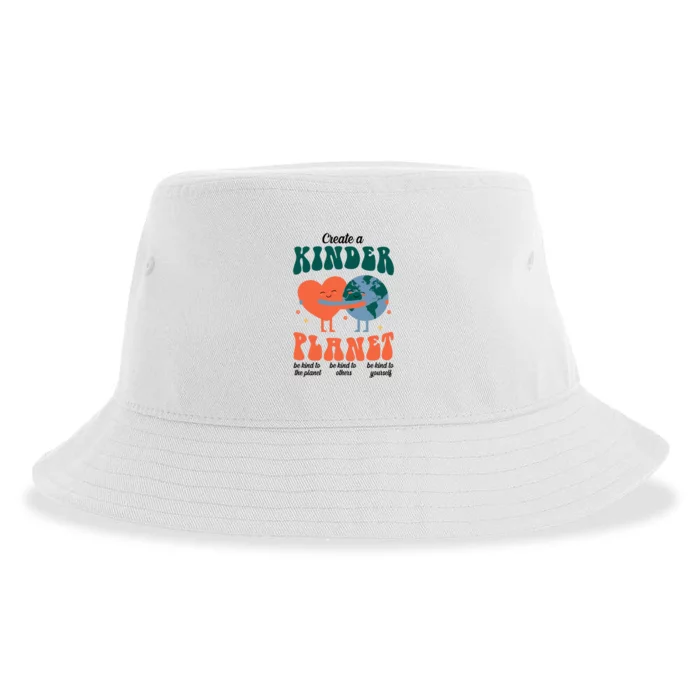 Create A Kinder Planet Earth Day Awareness Cute Sustainable Bucket Hat