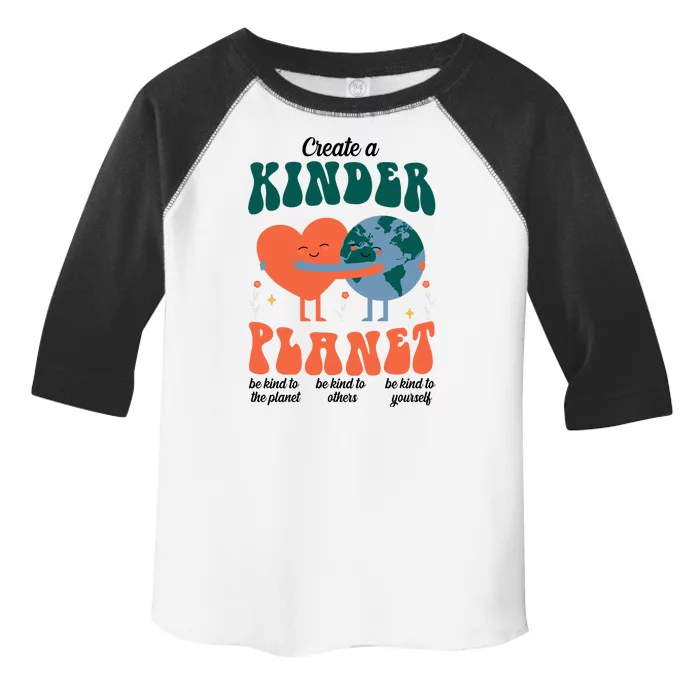 Create A Kinder Planet Earth Day Awareness Cute Toddler Fine Jersey T-Shirt