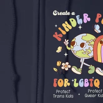 Create A Kinder Planet Earth For Lgbt Lgbt Pride Month Full Zip Hoodie