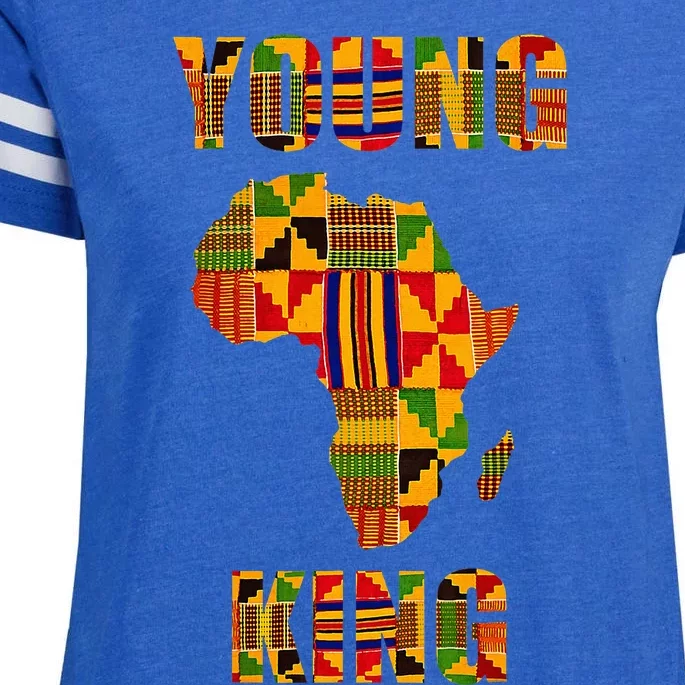 Cool African Kente Art African American Print Enza Ladies Jersey Football T-Shirt