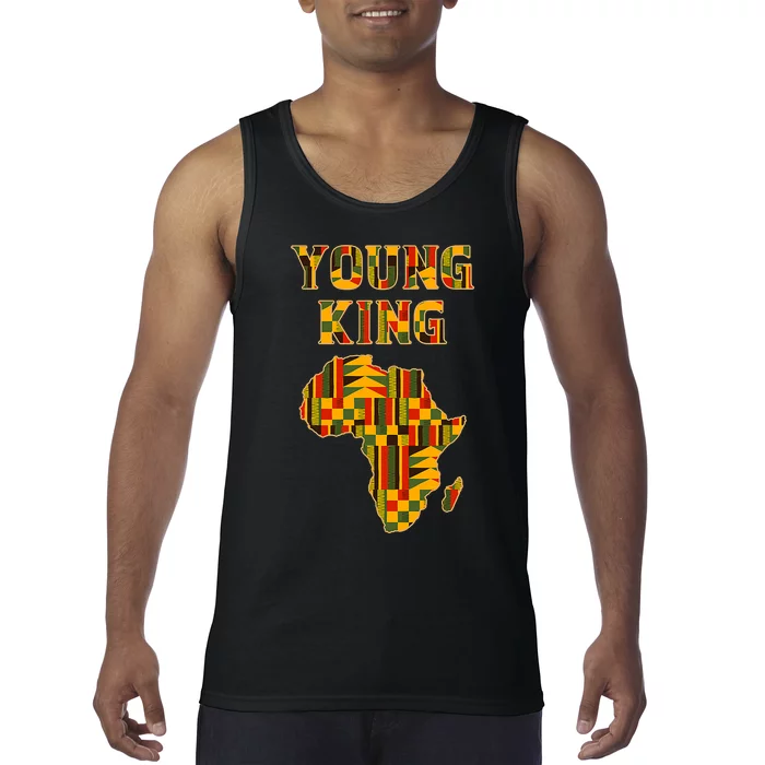 Cool African Kente Art Men Kids African American Print Tank Top