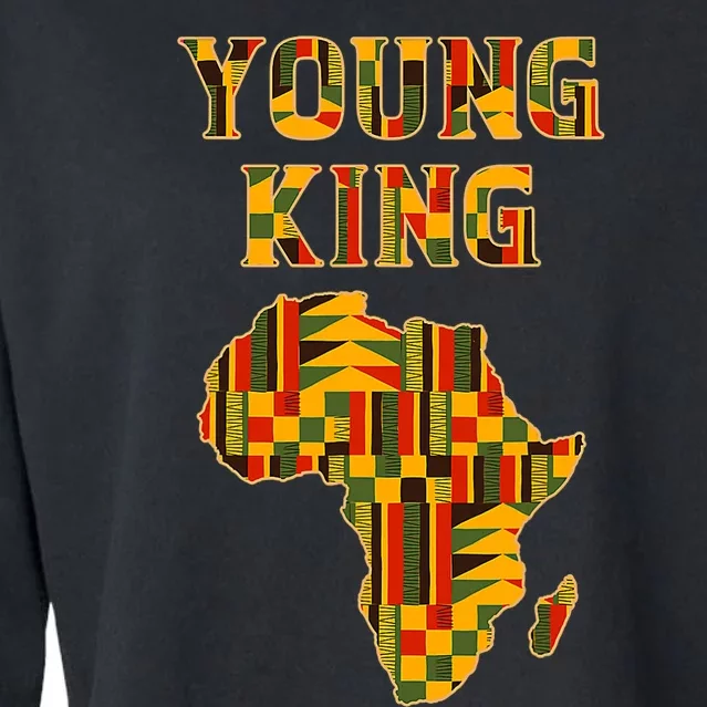 Cool African Kente Art Men Kids African American Print Cropped Pullover Crew