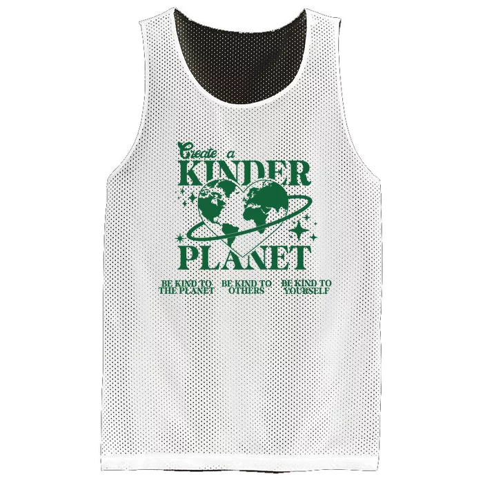 Create A Kinder Planet Mesh Reversible Basketball Jersey Tank