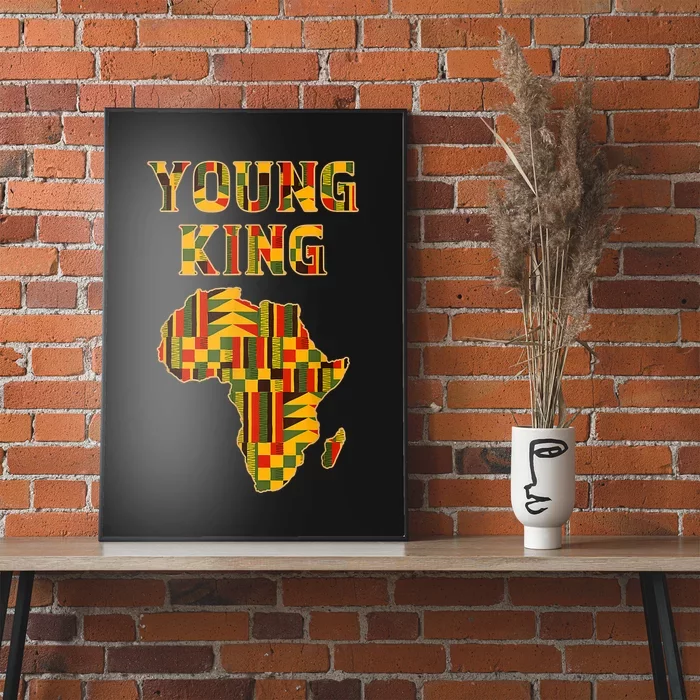 Cool African Kente Art Men Boys Kids African American Print Poster