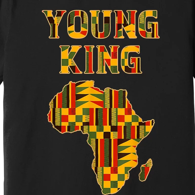 Cool African Kente Art Men Boys Kids African American Print Premium T-Shirt