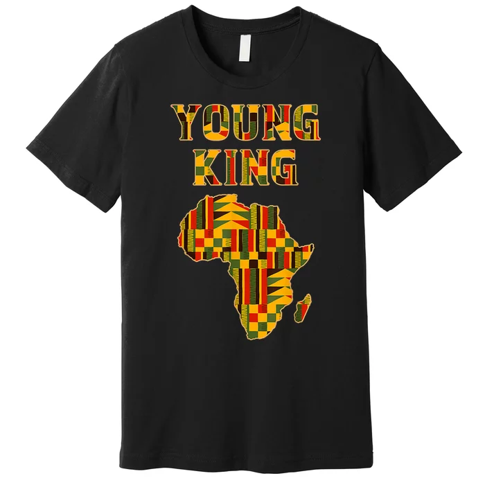 Cool African Kente Art Men Boys Kids African American Print Premium T-Shirt