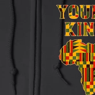 Cool African Kente Art Men Boys Kids African American Print Full Zip Hoodie