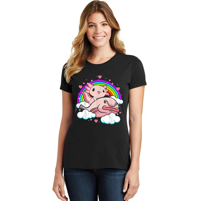 Cute Axolotl Kawaii  Rainbow Blobfish Axolotl Funny Gift Women's T-Shirt