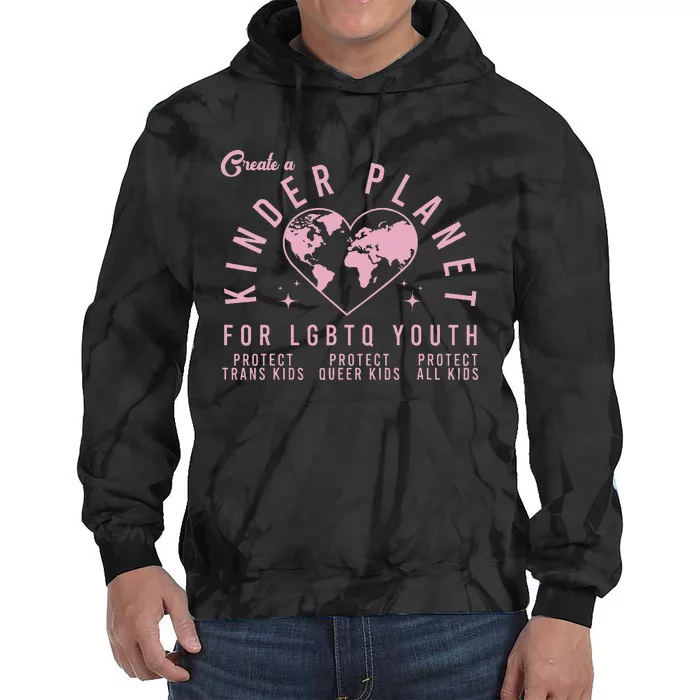 Create A Kinder Planet Lgbtq Ally Tie Dye Hoodie