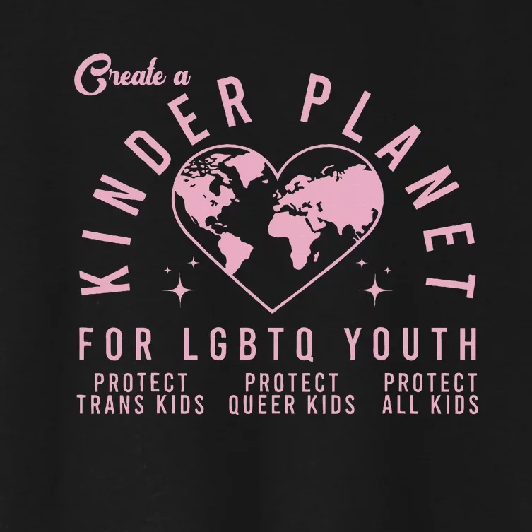 Create A Kinder Planet Lgbtq Ally Women's Crop Top Tee