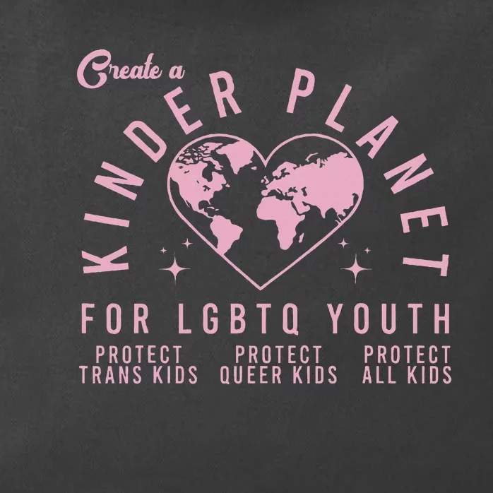 Create A Kinder Planet Lgbtq Ally Zip Tote Bag