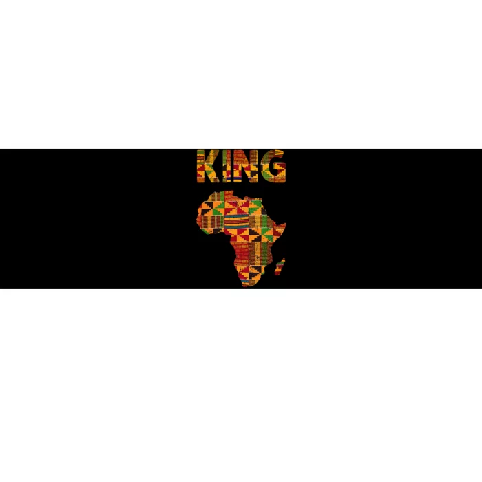 Cool African King Design Kente Cloth Africa Ghana Kids Men Bumper Sticker