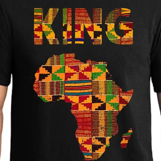 Cool African King Design Kente Cloth Africa Ghana Kids Men Pajama Set