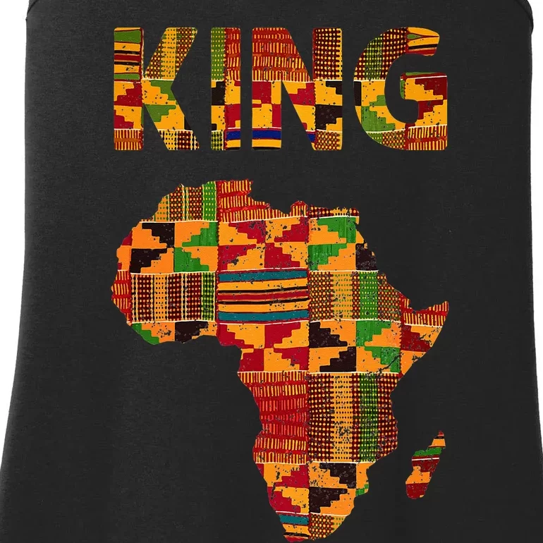 Cool African King Design Kente Cloth Africa Ghana Kids Men Ladies Essential Tank