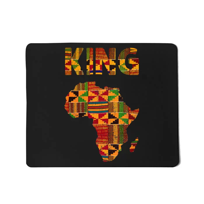 Cool African King Design Kente Cloth Africa Ghana Kids Men Mousepad