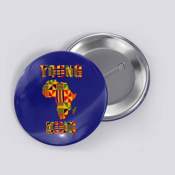 Cool African Kente Art African American Print Button