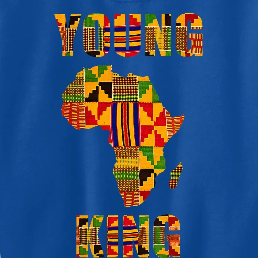 Cool African Kente Art African American Print Kids Sweatshirt