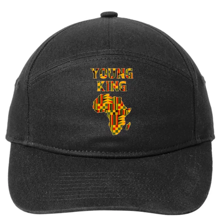 Cool African Kente Art African American Print 7-Panel Snapback Hat