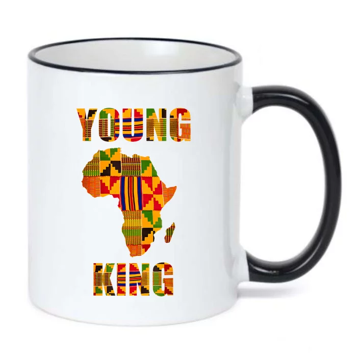 Cool African Kente Art African American Print Black Color Changing Mug