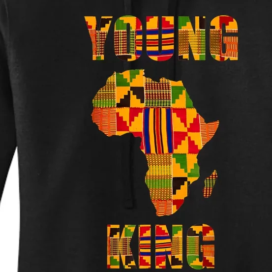 Cool African Kente Art African American Print Women's Pullover Hoodie