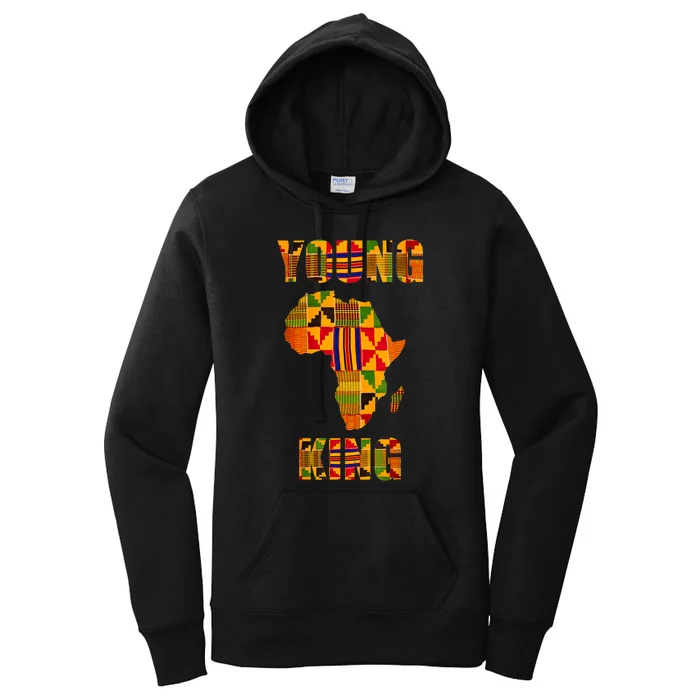 Cool African Kente Art African American Print Women's Pullover Hoodie